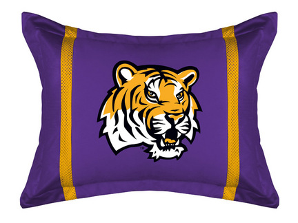 Louisiana State (LSU) Tigers Pillow Sham from "The MVP Collection" by Kentex