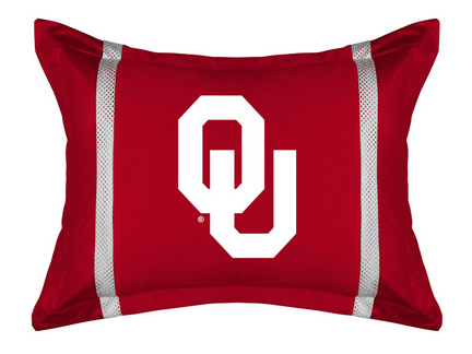 Oklahoma Sooners Standard Pillow Sham from "The MVP Collection" by Kentex