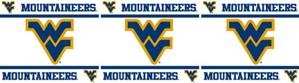 West Virginia Mountaineers 5" x 15' Wall Border from Kentex