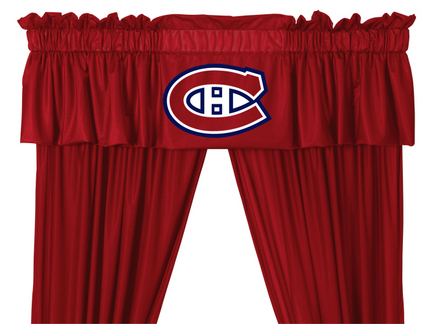Montreal Canadiens Coordinating Ruffled Valance by Kentex