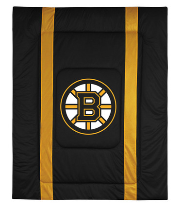 Boston Bruins Jersey Mesh Twin Comforter from "The Sidelines Collection" by Kentex