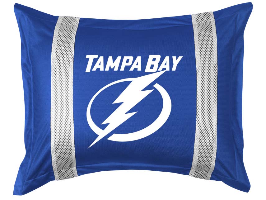 Tampa Bay Lightning Coordinating Pillow Sham from "The Sidelines Collection" by Kentex