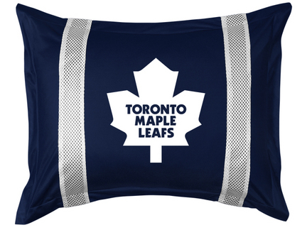 Toronto Maple Leafs Coordinating Pillow Sham from "The Sidelines Collection" by Kentex