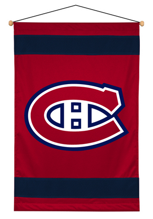 Montreal Canadiens 29.5" x 45" Coordinating NHL "Sidelines Collection" Wall Hanging from Kentex