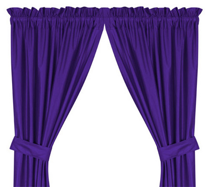 Los Angeles Lakers 84"L x 82"W Coordinating Polyester Jersey Tie Back Drape for the "Sidelines Collection
