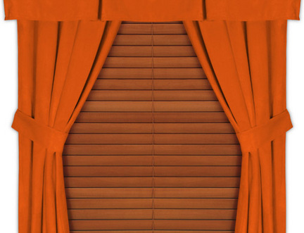 Texas Longhorns 82"W x 84"L Coordinating Jersey Mesh Tie Back Drape for the "MVP Collection" by Kent