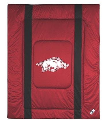 Arkansas Razorbacks Jersey Mesh Full / Queen Comforter from "The Sidelines Collection" by Kentex
