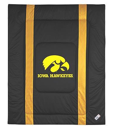 Iowa Hawkeyes Jersey Mesh Full / Queen Comforter from "The Sidelines Collection" by Kentex