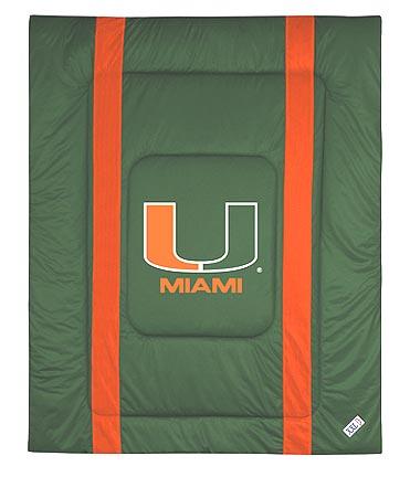 Miami Hurricanes Jersey Mesh Full / Queen Comforter from "The Sidelines Collection" by Kentex