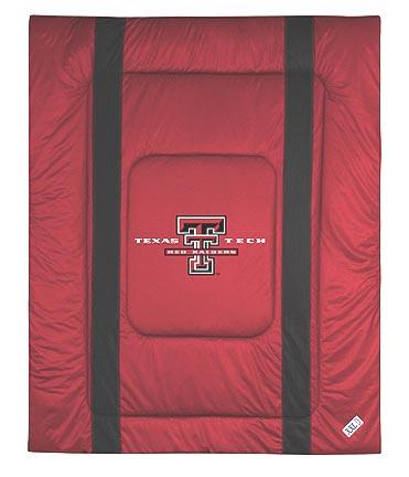 Texas Tech Red Raiders Jersey Mesh Full / Queen Comforter from "The Sidelines Collection" by Kentex