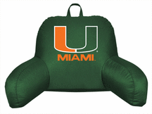 Miami Hurricanes Coordinating NCAA Bedrest Pillow from Kentex