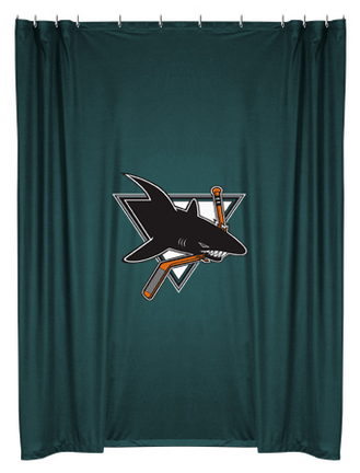 San Jose Sharks Shower Curtain by Kentex