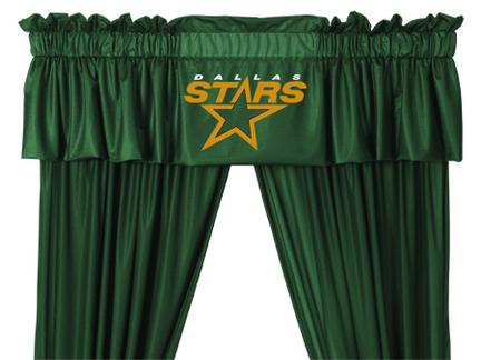 Dallas Stars Coordinating Ruffled Valance by Kentex