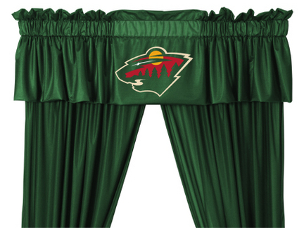 Minnesota Wild Coordinating Ruffled Valance by Kentex