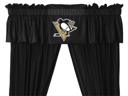 Pittsburgh Penguins Coordinating Ruffled Valance by Kentex