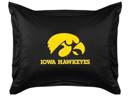 Iowa Hawkeyes Coordinating Pillow Sham from "The Locker Room Collection" by Kentex