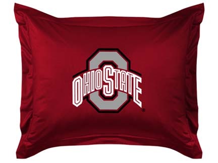 Ohio State Buckeyes Coordinating Pillow Sham from "The Locker Room Collection" by Kentex