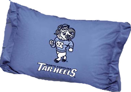 North Carolina Tar Heels Coordinating Pillow Sham from "The Locker Room Collection" by Kentex