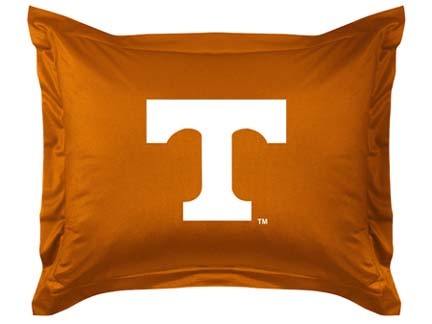 Tennessee Volunteers Coordinating Pillow Sham from "The Locker Room Collection" by Kentex