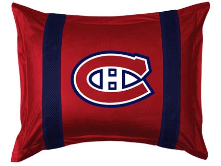 Montreal Canadiens Coordinating Pillow Sham from "The Sidelines Collection" by Kentex