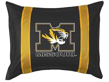 Missouri Tigers Pillow Sham from "The Sidelines Collection" by Kentex
