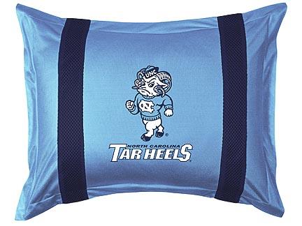 North Carolina Tar Heels Pillow Sham from "The Sidelines Collection" by Kentex