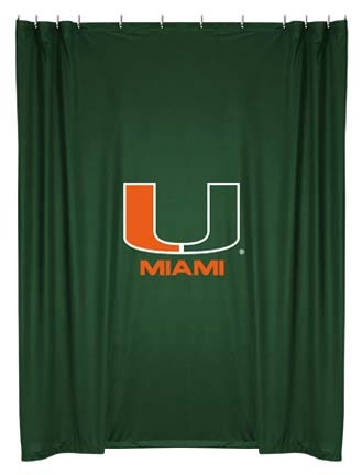 Miami Hurricanes Shower Curtain by Kentex