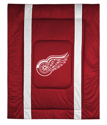 Detroit Red Wings Jersey Mesh Twin Comforter from "The Sidelines Collection" by Kentex