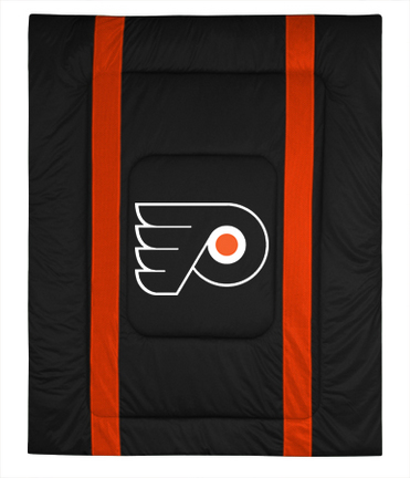 Philadelphia Flyers Jersey Mesh Twin Comforter from "The Sidelines Collection" by Kentex