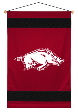 Arkansas Razorbacks 29.5" x 45" Coordinating NCAA "Sidelines Collection" Wall Hanging from Kentex