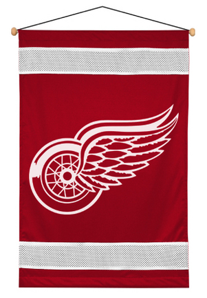 Detroit Red Wings 29.5" x 45" Coordinating NHL "Sidelines Collection" Wall Hanging from Kentex