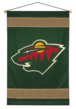 Minnesota Wild 29.5" x 45" Coordinating NHL "Sidelines Collection" Wall Hanging from Kentex