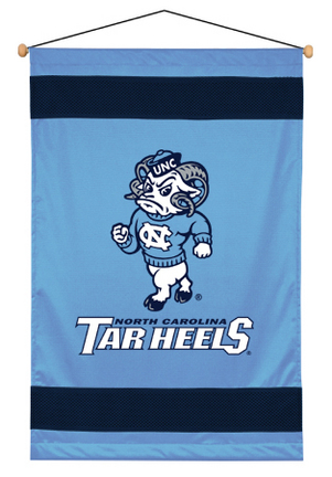 North Carolina Tar Heels 29.5" x 45" Coordinating NCAA "Sidelines Collection" Wall Hanging from Kent