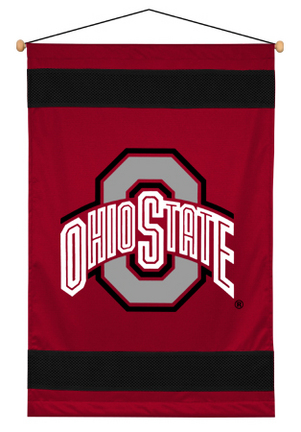 Ohio State Buckeyes 29.5" x 45" Coordinating NCAA "Sidelines Collection" Wall Hanging from Kentex