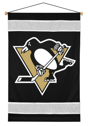 Pittsburgh Penguins 29.5" x 45" Coordinating NHL "Sidelines Collection" Wall Hanging from Kentex