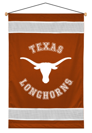 Texas Longhorns 29.5" x 45" Coordinating NCAA "Sidelines Collection" Wall Hanging from Kentex