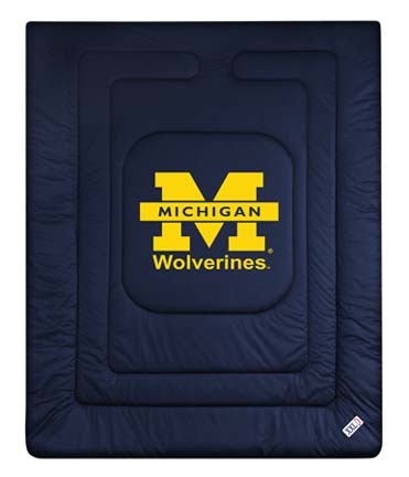 Michigan Wolverines Jersey Mesh Twin Comforter from "The Locker Room Collection" by Kentex