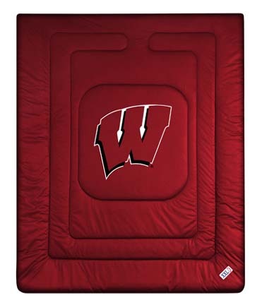 Wisconsin Badgers Jersey Mesh Twin Comforter from "The Locker Room Collection" by Kentex