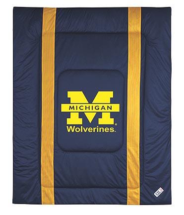 Michigan Wolverines Jersey Mesh Twin Comforter from "The Sidelines Collection" by Kentex