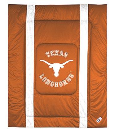 Texas Longhorns Jersey Mesh Full / Queen Comforter from "The Sidelines Collection" by Kentex
