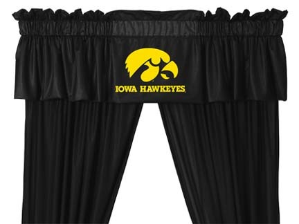 Iowa Hawkeyes Coordinating Valance for the Locker Room or Sidelines Collection by Kentex