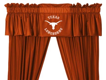 Texas Longhorns Coordinating Valance for the Locker Room or Sidelines Collection by Kentex