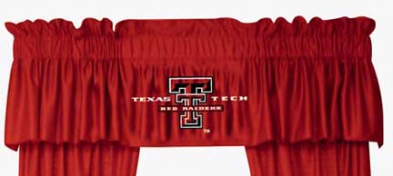 Texas Tech Red Raiders Coordinating Valance for the Locker Room or Sidelines Collection by Kentex