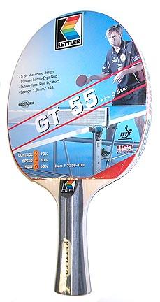 KETTLER "Club Master" GT-55 Table Tennis Racquet - Set of 2 Racquets