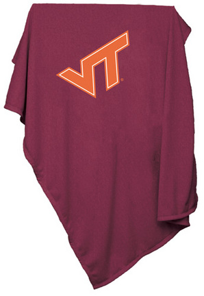 Virginia Tech Hokies 84" x 54" Sweatshirt Blanket / Throw