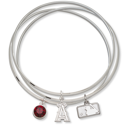 Los Angeles Angels of Anaheim Batterman Triple Bangle Bracelet