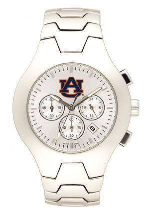 Auburn Tigers NCAA Men's Hall of Fame Watch with Stainless Steel Bracelet