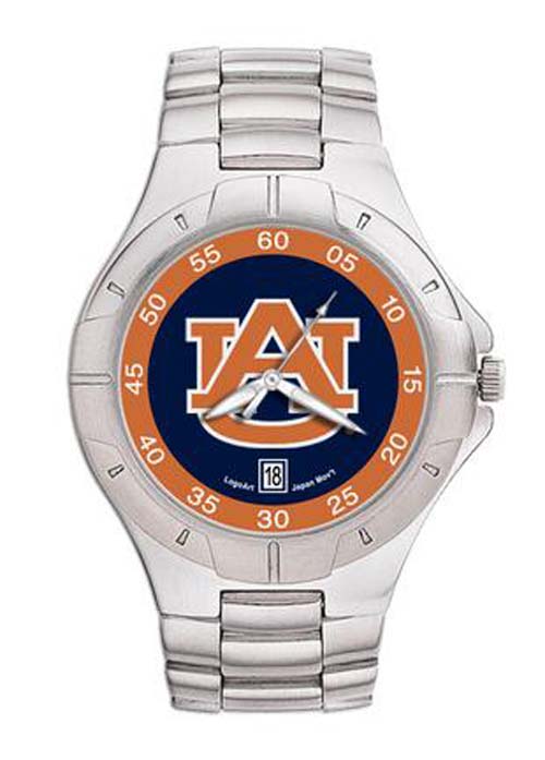 Auburn Tigers NCAA Men's Pro II Watch with Stainless Steel Bracelet