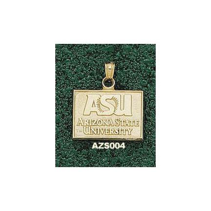 "Arizona State Sun Devils Rectangular ""ASU"" Lapel Pin - 10KT Gold Jewelry"