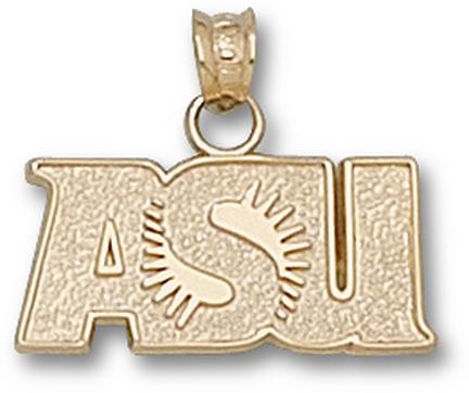 "Arizona State Sun Devils 3/8"" ""ASU"" Sunburst Lapel Pin - 10KT Gold Jewelry"